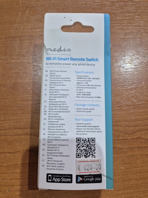 Nedis Wi-Fi smart remote control new