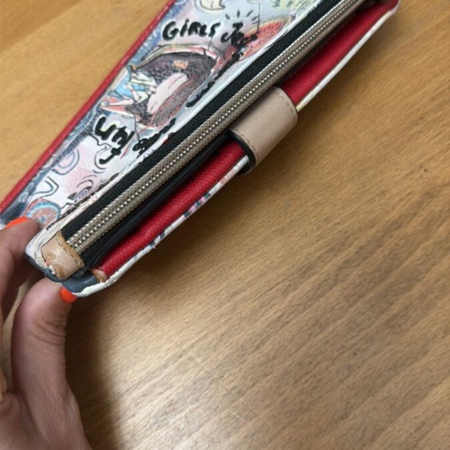 Anekke wallet used, original, artistic design, red