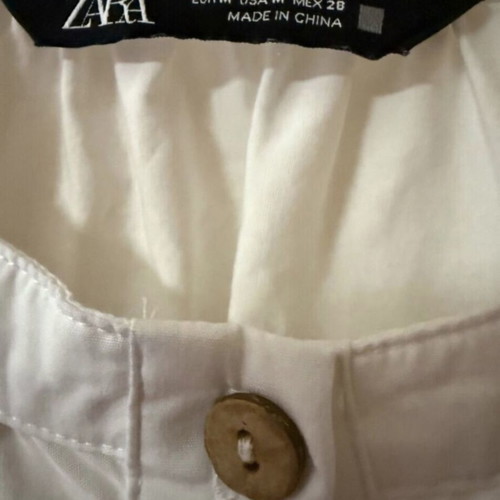 Zara white mini dress in poplin
