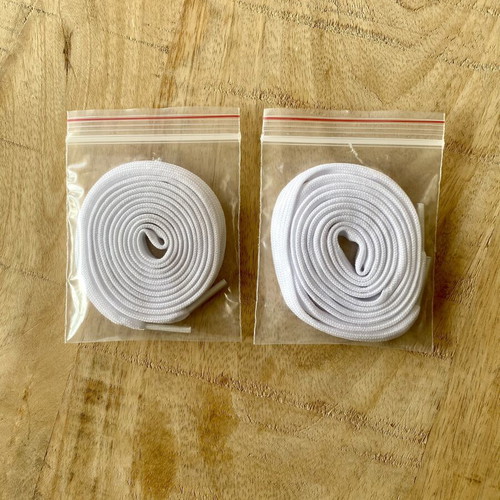 Shoelaces set of 2 white new