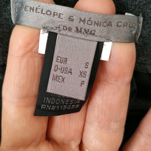 Mango Penelope & Monica Cruz dress dark gray like new, size S-M
