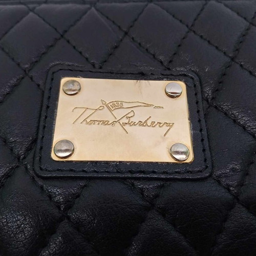 Портфейл Thomas Burberry черен кожен като ново