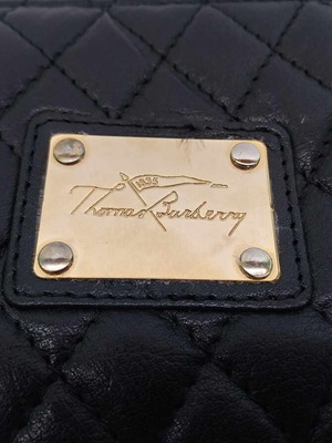 Портфейл Thomas Burberry черен кожен като ново