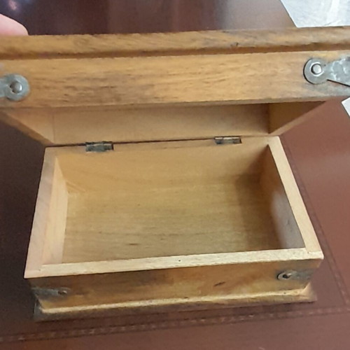 Vintage wooden jewelry box handmade, like new, large capacity