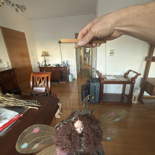 Decorative Handmade Marionette Doll like new