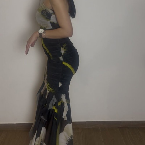 Dress with movement new, ideal for weddings, black, size S