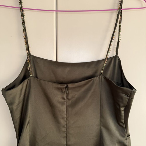 Zara khaki dress medium size like new
