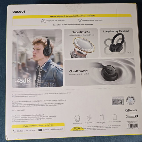 Baseus Bass EH10 NC Wireless Noise Cancelling Headphones new