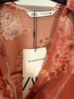 Zara blouse orange size M new with tags