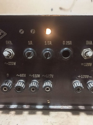 Retro military transformer MNO(1977) working