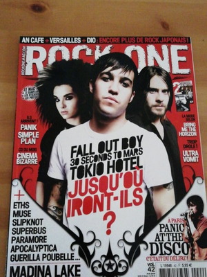 Περιοδικό Rock One τεύχος 42 Απρίλιος 2008, εξώφυλλο Fall Out Boy