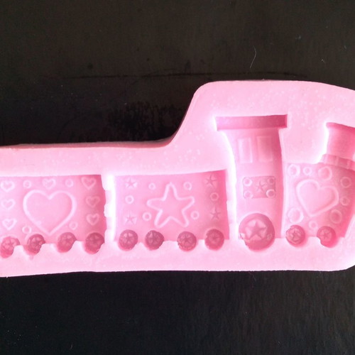 Train silicone mold used for fondant