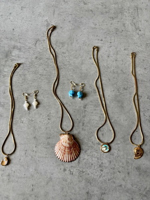 Summer jewelry set like new, multicolor, 6 pieces