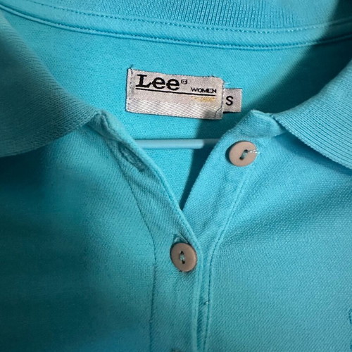 Lee poloshirt, turquoise blue, size S
