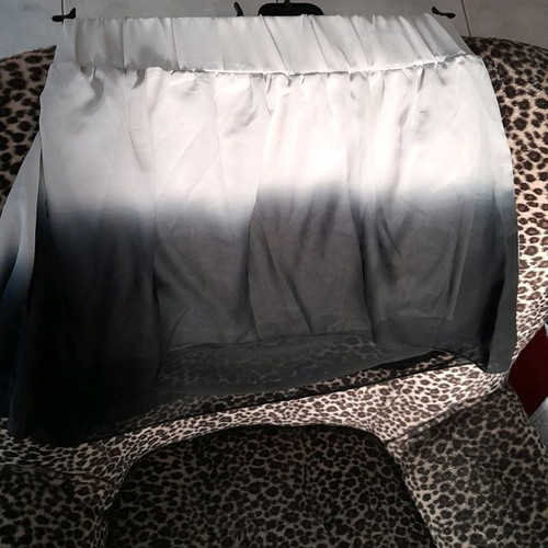 Terranova mini skirt tie-dye gray - black new, organza fabric