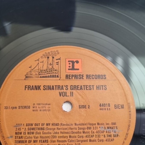 Frank Sinatra vinyl record used