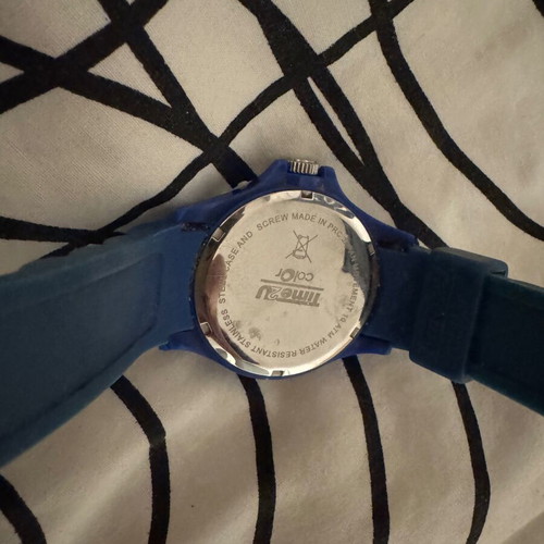 Time2U Color wristwatch blue used, Quartz, 10 ATM