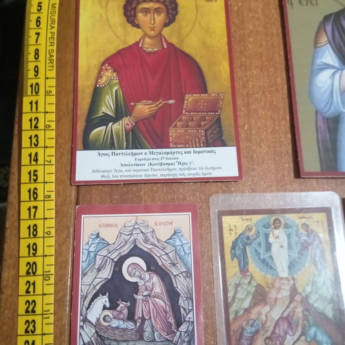 Religious icons like new, pack of 5 with saints