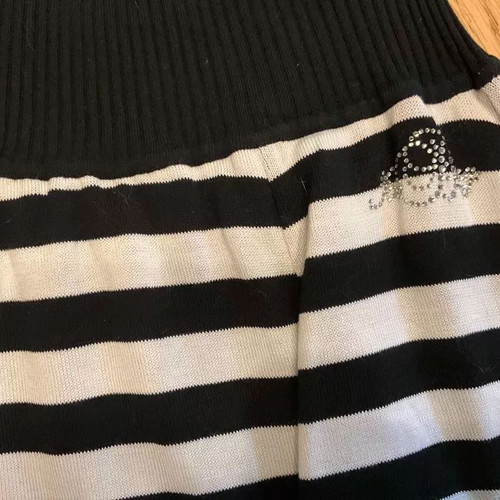 Vintage knitted mini skirt Iceberg like new, black and white