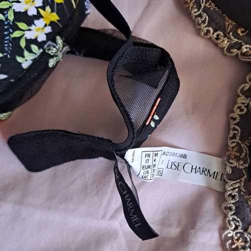 Lise Charmel lingerie set new, colorful, size M and 80B with Swarovski crystals