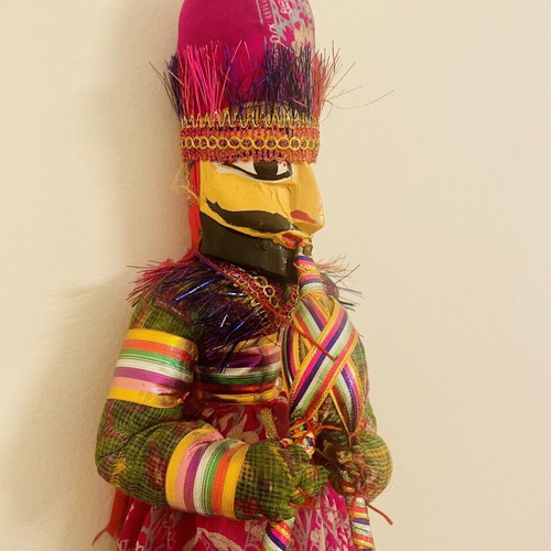 Vintage Banjara Indian Snake Charmer Marionette Puppet like new