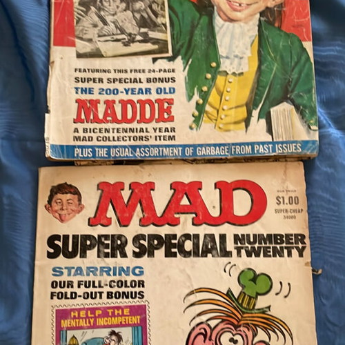 Mad special magazines used, set of 2 rare American humor
