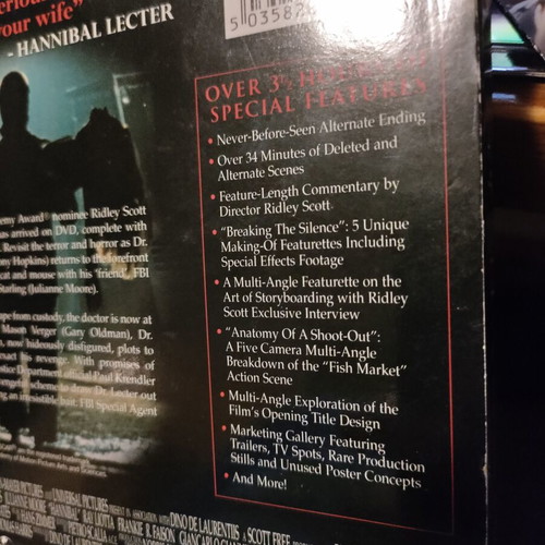 Hannibal 3 Disc Edition DVD Like New With Greek Subtitles