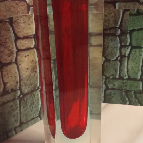 Vintage Murano Vase Sommerso style by Alessandro Mandruzzato used