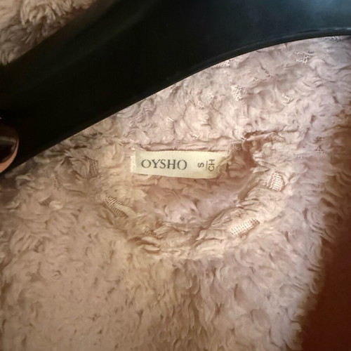 Oysho pink bathrobe used, warm, size S
