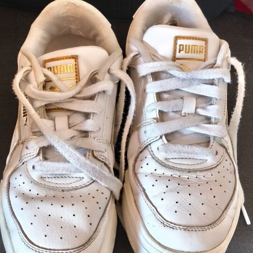 Puma athletic shoes used, size 38, white