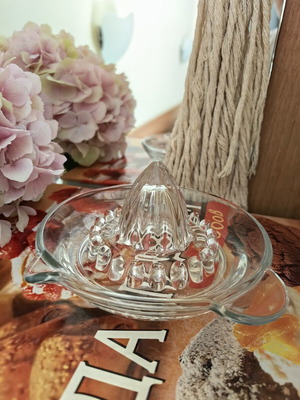 Glass citrus juicer