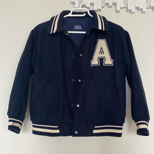 College bomber jacket Zara size 9-10, 140 cm like new