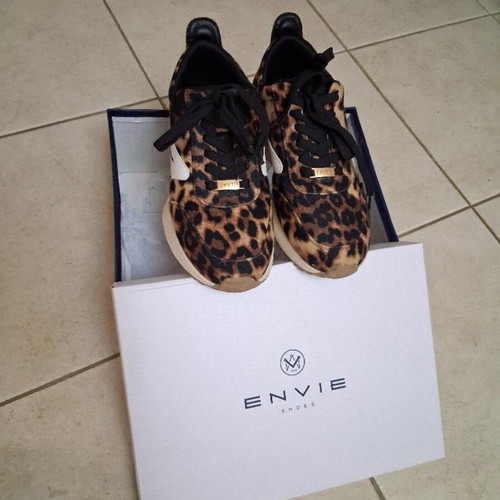 Mairiboo for Envie Leopard Sneakers like new, size 38, black and brown