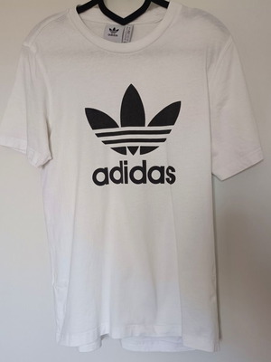 Adidas Adicolor Classics Trefoil t-shirt μεταχειρισμένο, μέγεθος M, άσπρο