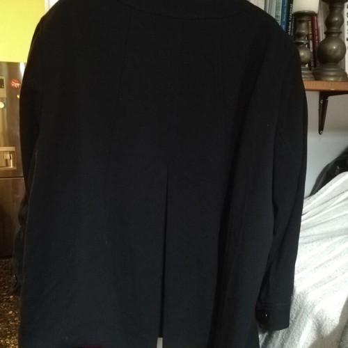 Thea42 plus black rib jacket, plus size 56