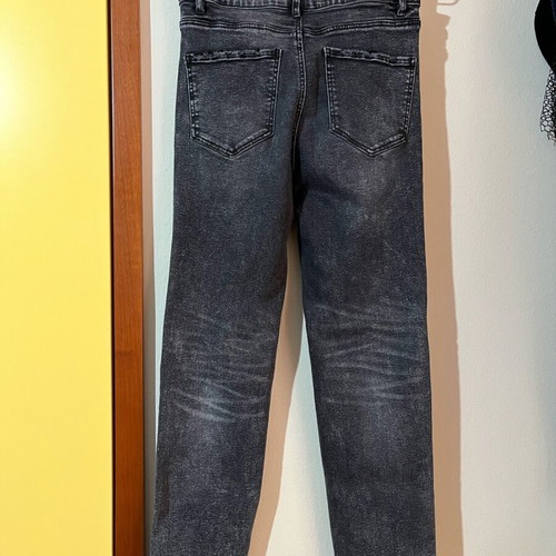Stradivarius mom slim fit jeans like new, black, size L