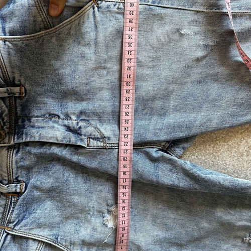 Skinny slim tapered distressed vintage jeans by Staff Jeans&Co used