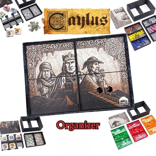 Caylus Board Game Organizer new, fits sleeved cards