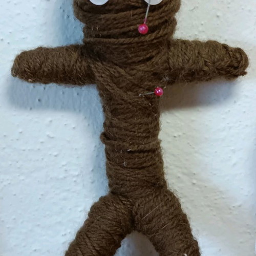 Handmade hand puppets used, pack