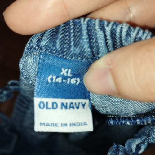Denim mini dress with pockets, like new, Old Navy, blue, XXS