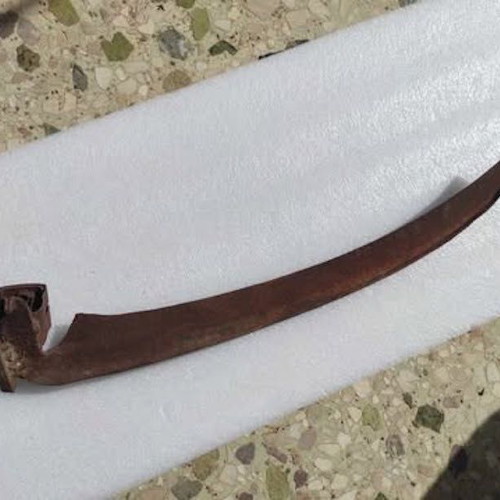 Agricultural Sickle used, decorative, 65 cm length
