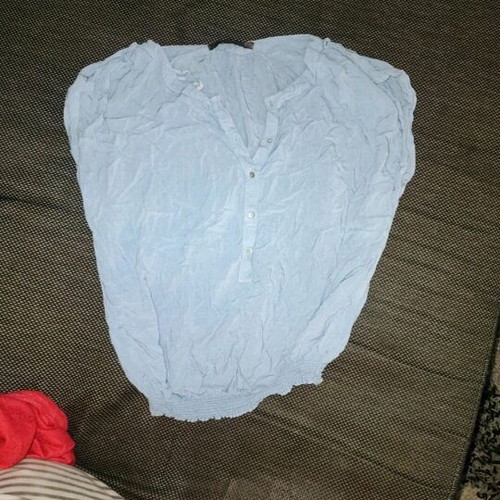 Zara tshirt used, turquoise, size XS