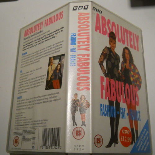 Absolutely Fabulous Fashion Fat France VHS used tape with English subtitles