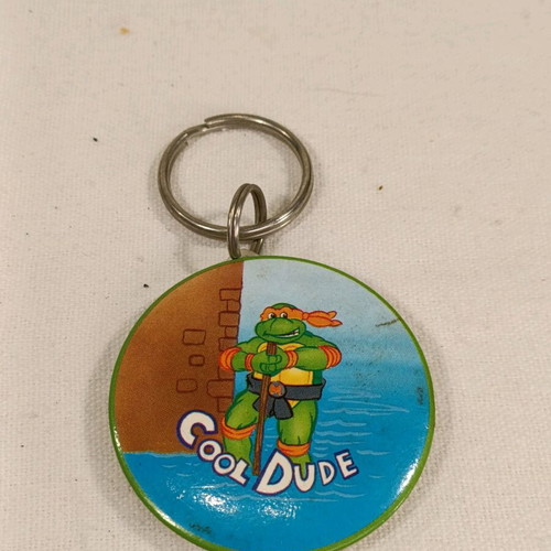 Teenage Mutant Ninja Turtles keychain used vintage 1990