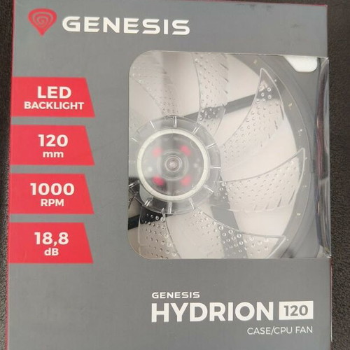 Genesis Hydrion 120 Led Fan new, white