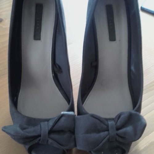 Zara gray pumps size 38 almost unused excellent condition
