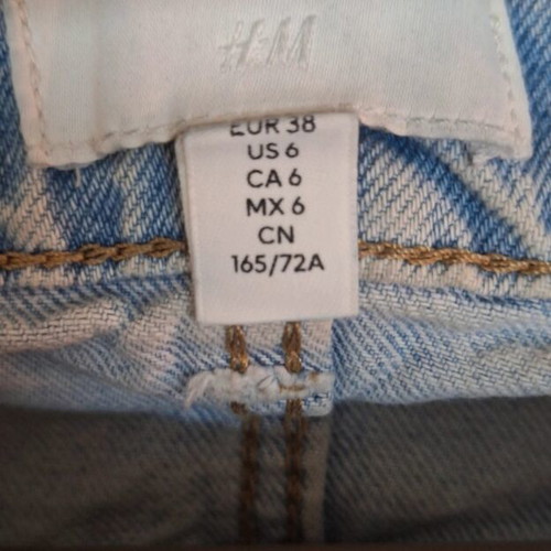 Y2K Jeans H&M Blue Size 38 New