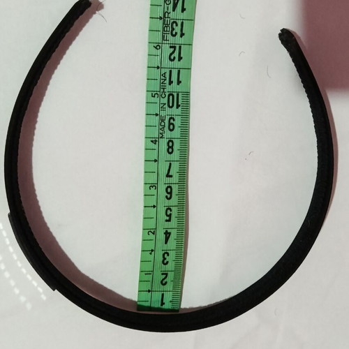 Set of 2 black satin hairbands with bow and shiny tiles, like new
