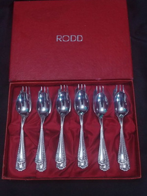 Επαργυρα κουταλάκια και πιρουνάκια Rodd Warwick σετ 6+6 καινούργιο