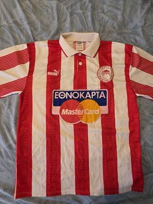 Φανέλα Ολυμπιακού σεζόν 1995-96 Match Worn μέγεθος XL σαν καινούργιο